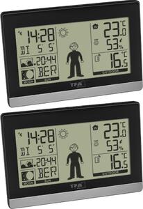 Weather Boy Mega TFA 35.1159.99 Stazione meteo radiocomandata a 2 display digitali