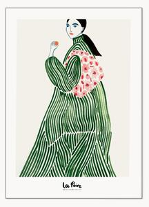 Stampa digitale incorniciata Green Coat