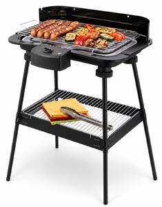 Bituxx Grill elettrico a cavalletto Grill da balcone Grill da giardino Grill elettrico 2200 Watt MS-12930
