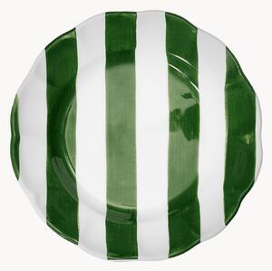 Piatto da insalata dipinto a mano Stripe