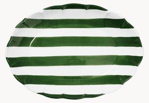 Piatto da portata dipinto a mano Stripe