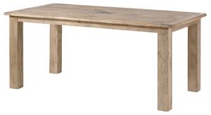 MASSIVMOEBEL24 | Esstisch Mango 200x100x76 beige lackiert RAILWAY