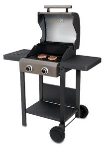 Carrello barbecue Unold Buddy 58595 – Barbecue elettrico da esterno 2.600 W, superficie di cottura 45x40 cm, griglie in ghisa, elementi riscaldanti in acciaio inossidabile
