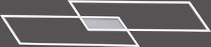 Lampada da soffitto a LED INIGO 41W 3000K 3485 lm in alluminio argento-trasparente, dimensioni: 6,8 x 113,2 x 24,2 cm, IP20, Paul Neuhaus