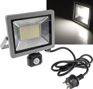 Luce LED da esterno con rilevatore di movimento 50W 3200 lumen IP44 Cavo da 1,5 m