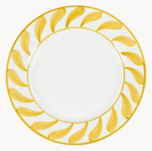 Piatto piano dipinto a mano Swirl