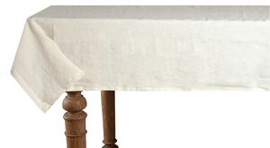 Tovaglia da tavola in 100% puro lino lavato delavè stone washed morbido resistente elegante made in italy AVORIO - 140 X 180 CM