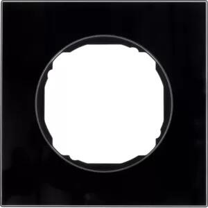 Berker 10112616 Telaio singolo, piatto, R.8, vetro nero