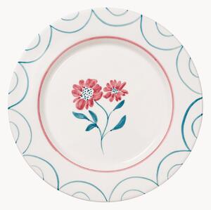 Piatto piano dipinto a mano Cottage Flower