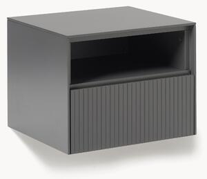 Comodino con frontale scanalato Shea