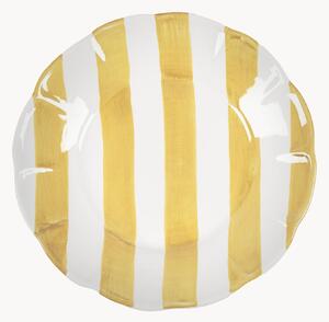 Piatto da insalata dipinto a mano Stripe