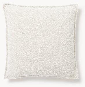 Cuscino decorativo grande in bouclé Lennon, 60 x 60 cm