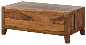 MASSIVMOEBEL24 | ANCONA #202 Tavolino da salotto in legno di sheesham - laccato / marrone scuro 115x60x45