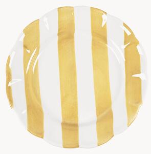 Piatto piano dipinto a mano Stripe