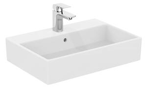 Lavabo da appoggio IS Strada, 1 lavabo, con ripiano, 600x420x145 mm, bianco
