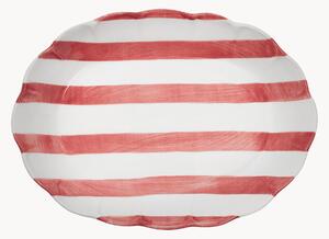 Piatto da portata dipinto a mano Stripe