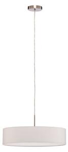Lampada a sospensione Lindby Sebatin, Ø 50 cm, tessuto color crema, E27