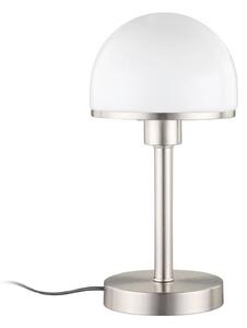 Lindby lampada da tavolo Jolie, 39 cm, nichel, funzione touch