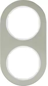 Berker 10122014 Cornice in acciaio inossidabile/bianco polare Serie R.classic