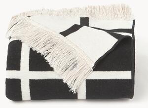Coperta a quadri con frange Edison