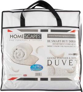 HOMESCAPES Copripiumino per bambini per tutte le stagioni 120x150 cm – Piume d'oca e piumino, classe di calore 3-4