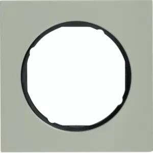 Berker 10112204 Cornice in acciaio inox/nero Berker R.3
