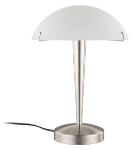 Lampada da tavolo Viola con interruttore a sfioramento, nichel opaco