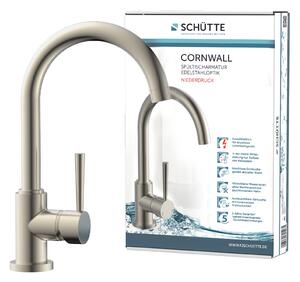 Miscelatore per lavello SCHÜTTE bocca rotonda CORNWALL acciaio inox a bassa pressione