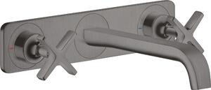 Hansgrohe AXOR Citterio E Mélangeur lavabo encastré 3 trous avec plaque pour montage mural, 36115340, 36115340
