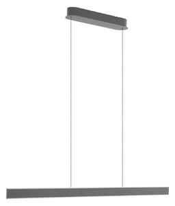 Lampada a sospensione Lucande LED Philine, lunghezza 121 cm ferro nero