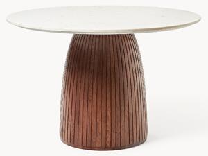 Tavolo rotondo con piano in marmo Nelly, Ø 115 cm