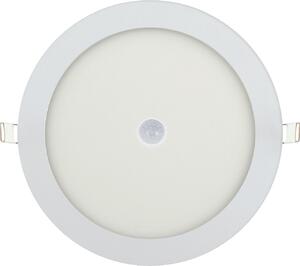 Pannello LED sottile da 24 W con sensore di movimento, lampada da incasso, pannello luminoso, lampada da soffitto, plafoniera rotonda Ø 240 mm