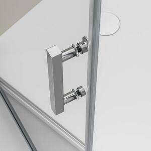 Cabina doccia angolare EX416 - 8 mm - Nano real glass - Porta girevole alzabile/abbassabile - 90 x 90 x 195 cm