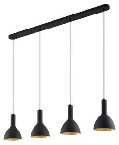 Arcchio Cosmina, lampada a sospensione a 4 luci, lunghezza 120 cm, nero