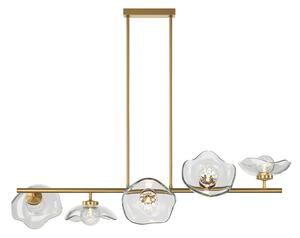 Lampadario Moderno Miracle Metallo Ottone 5 G9 Ip20