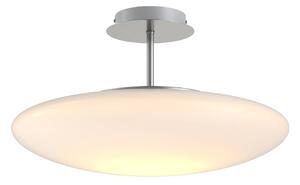 Lindby Plafoniera LED Gunda, bianco, vetro, Ø 48 cm, dimmerabile