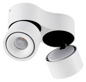 Faretto a soffitto Rotari, bianco, 2 luci, 1362lm