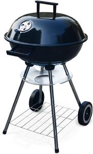 RESCH 502595 Barbecue a carbonella Ø 44 cm, barbecue a carbonella per 4 persone, barbecue a bollitore mobile con coperchio, per il viaggio/giardino/balcone