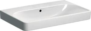 Geberit Smyle Square - Lavabo 750x480x165 mm, con sfioratore, senza foro per rubinetto, bianco 500.249.00.2