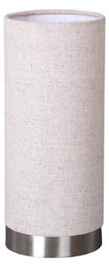 Lampada da tavolo Lindby Ronja, altezza 26 cm, color crema, tessuto