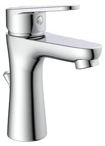 Miscelatore per lavabo SCHÜTTE PICO con tirante, rubinetto da bagno con scarico a scomparsa per lavabo, cromo