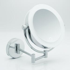 Specchio di cortesia Libaro XXL TOKIO LED specchio d'ingrandimento 5x / 10x montaggio a parete funzione dimmer autospegnimento batterie o USB