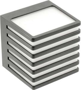 Lampada da esterno a LED da 10 W per facciate, colore grigio | 11x11x10 cm | Bianco neutro | 1000 lumen