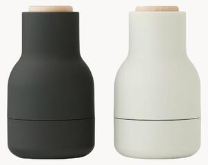 Set macina sale e pepe piccole con coperchio in legno di faggio Bottle Grinder 2 pz