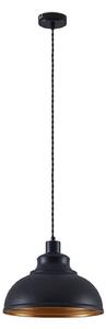 Lindby lampada a sospensione Albertine, nero, metallo, Ø 29 cm, E27