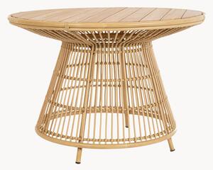 Tavolo da giardino rotondo in legno di teak Tavolo, Ø 110 cm