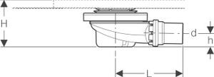 Geberit Setaplano - Set di scarico per vasche da bagno, con supporto per telaio 154.017.00.1