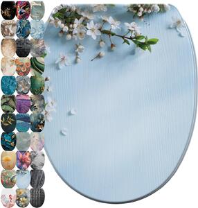 SANILO® Sedile per wc con chiusura morbida e sgancio rapido Sakura, coperchio per wc direttamente dal produttore, sedile per wc, sedile per wc, copriwater, sedile per wc