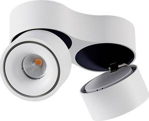 Faretto a soffitto Rotari, bianco, 2 luci, 2270lm