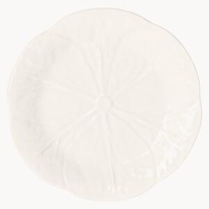 Set di 4 piatti da colazione dipinti a mano Cabbage